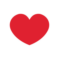 Red heart design vector icon