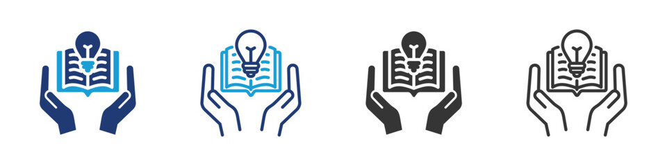 Knowledge icon set collection multi-style.