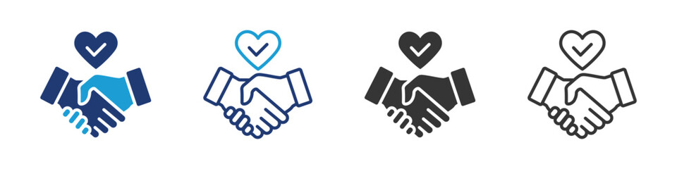 Trust icon set collection multi-style.