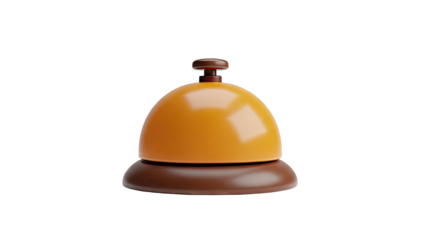 Orange and Brown Service Bell