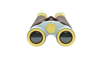 Brown, Gray, and Gold Binoculars