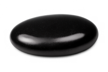 Black smooth zen basalt stone for hot stone massage spa and relaxation treatments, creating balance and harmony