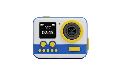 Children's Blue and Yellow Digital Camera