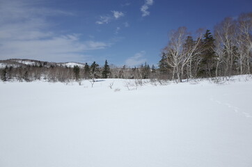 Mt.Soranuma in remaining snow