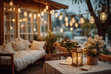 Festive Glowing Lights Detail