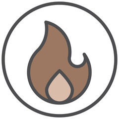 fire icon line color