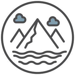 nature icon line color