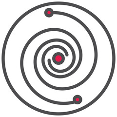 space icon line color