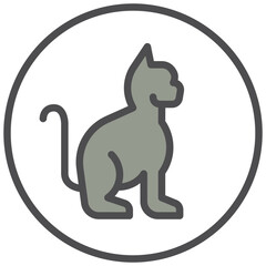 cat icon line color