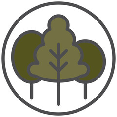 forest icon line color