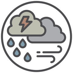 clouds icon line color