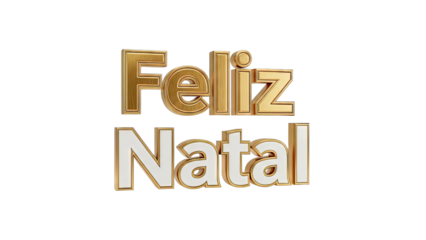 Feliz Natal 3D Text