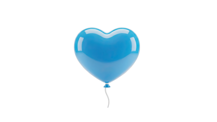 Blue Heart-Shaped Balloon
