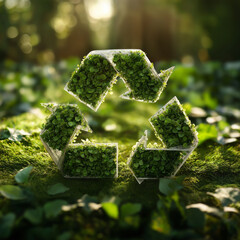 green moss on the floor