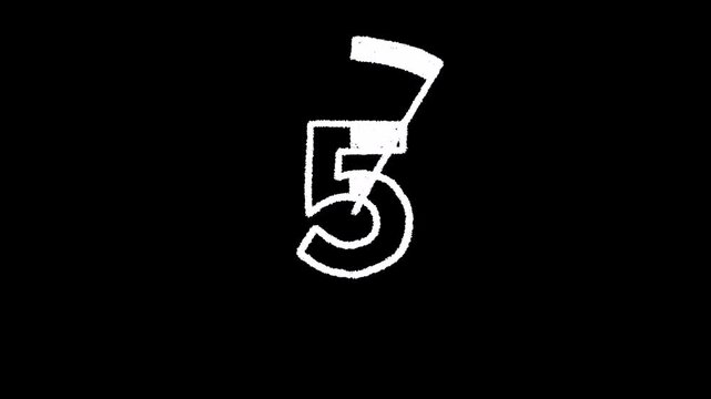 カウントダウンタイマー（枠なし）