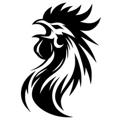 Silhouette of angry chicken © Breck