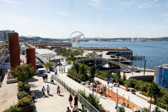 panoramic view of Seattle Waterfront