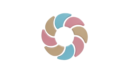 Abstract Circular Flower Petal Design