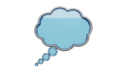 3D Cloud Thought Bubble