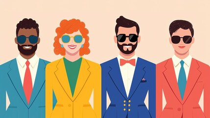 Celebrating diversity in tech lgbtq professionals shine in the industry modern office setting digital illustration