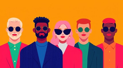 Diversity in tech celebrating lgbtq representation in the industry digital art colorful background modern perspective