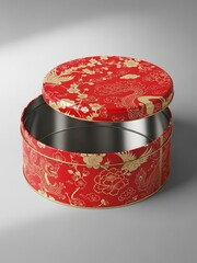 Lunar New Year Snack Tin Can Mockup