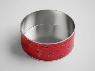 Lunar New Year Snack Tin Can Mockup