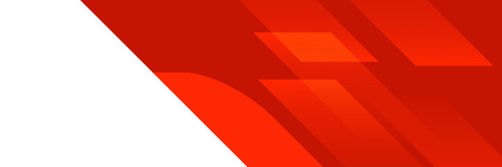 Abstract Red and White Geometric Diagonal Shapes Background. Futuristic Technology Concept