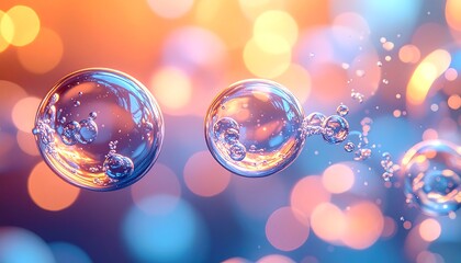 Captivating Water Droplets in Motion - A Study in Light and Form.