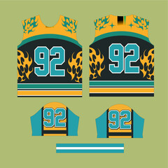 Sports Jersey Design vector n...