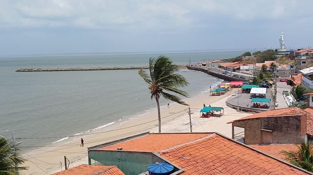 Coastline of the city of S&atilde;o Jos&eacute; de Ribamar, Maranh&atilde;o, northeastern Brazil