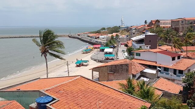 Coastline of the city of S&atilde;o Jos&eacute; de Ribamar, Maranh&atilde;o, northeastern Brazil