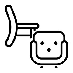 Management icon, line icon style