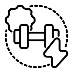 database icon, line icon style