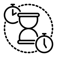 Traffic icon, line icon style