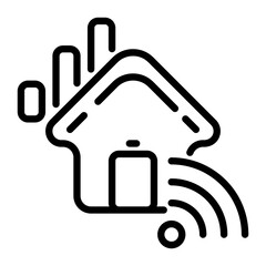 signal icon, line icon style