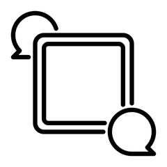 document icon, line icon style