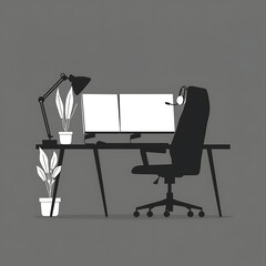 Fototapeta premium Home Office Setup