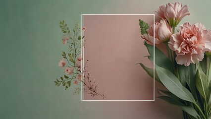 Saint Patricks day party flyer template with shamrock and beer glass on green background. Celebration event concept