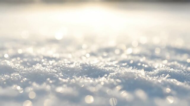 Subtle Glitter Effect snow sparkle winter Gentle, understated sparkle, emphasizing the quiet beauty of winter. Ultra macro shot of freshly fallen, pristine snow sparkling