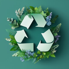 green recycle symbol