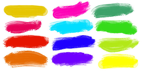 colorful speech bubbles or brushes