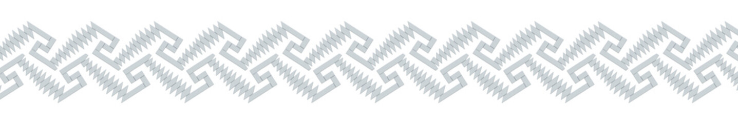 Zig zag mezoamerica double sided ornamental 3d pattern decoration