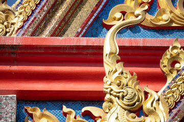 Fototapeta premium Temples are centers of art and culture in Thailand and can be found throughout the country.