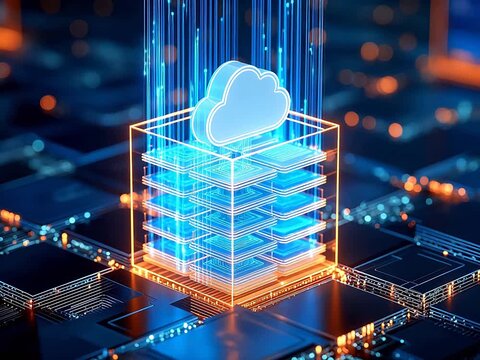 Cloud computing server stack