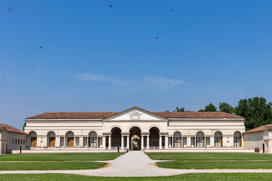 View of the courtyard of the Te Palace, in Mantua - Mantova, Lombardy, Northern Italy