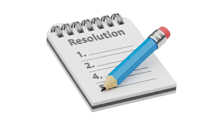 Resolution List with Blue Pencil