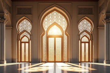 interior of a mosque in istanbul