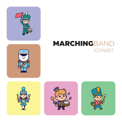 Marching band icon clipart avatar