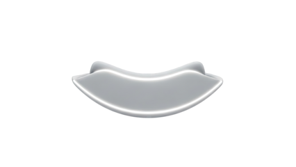 Curved Futuristic Shelf with Integrated Lighting